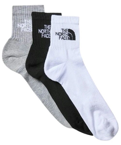 THE NORTH FACE(ザノースフェイス)の「THE NORTH FACE ソックス ミドル 3足組(ソックス/靴下・メンズ・ホワイト/ブラック/その他1/その他・MEDIUM/LARGE)」の2枚目の写真