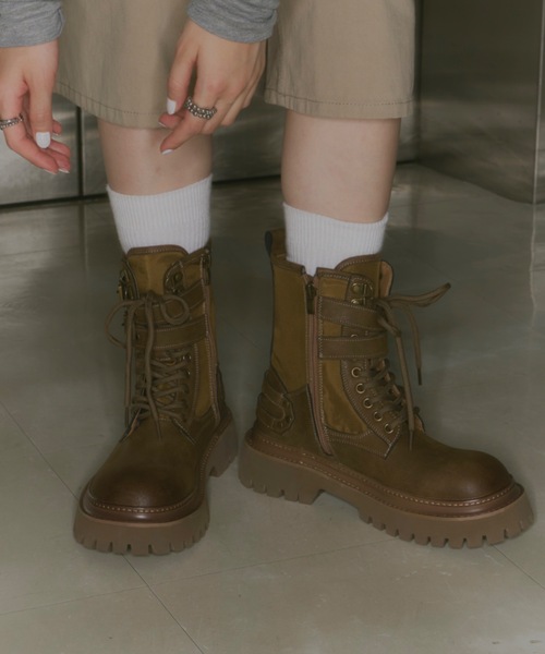 DTYYPE(ドタイプ)の「8ホールショートブーツ(ブーツ・レディース・ブラック/ブラウン/ダークブラウン・X-LARGE/LARGE/MEDIUM/SMALL)」の4枚目の写真