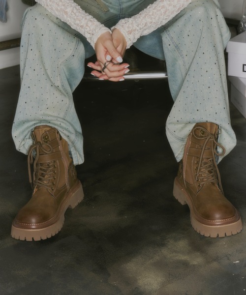 DTYYPE(ドタイプ)の「8ホールショートブーツ(ブーツ・レディース・ブラック/ブラウン/ダークブラウン・X-LARGE/LARGE/MEDIUM/SMALL)」の9枚目の写真