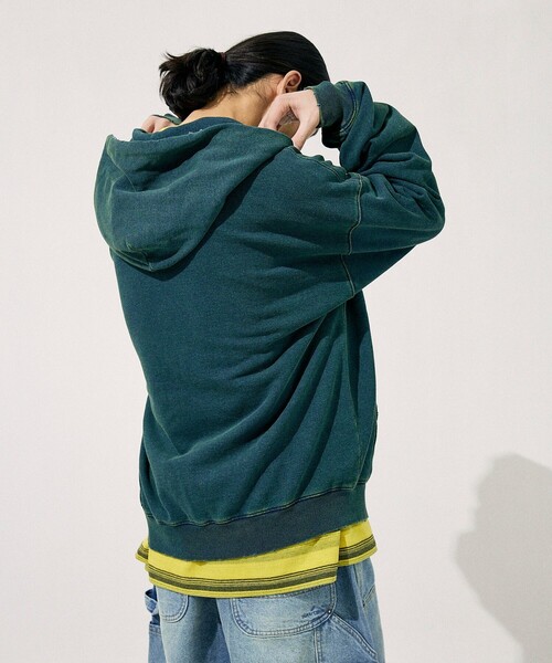 NAUTICA(ノーティカ)の「NAUTICA/ノーティカ Mix Color Indigo Sweat Zip Hoodie/ミックスカラー インディゴ スウェット ジップフーディ(パーカー・メンズ・イエロー/ベージュ/ブラウン・LARGE/MEDIUM/X-LARGE)」の6枚目の写真