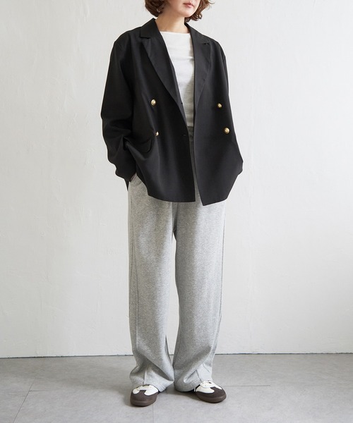 notch.（ノッチ）の「【sweet web掲載】テーラージャケット（テーラードジャケット・レディース・ブラック/アイボリー・M）」の8枚目の写真