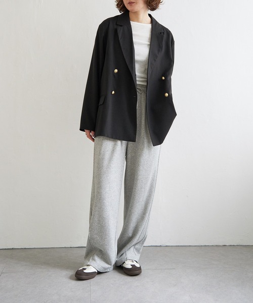 notch.（ノッチ）の「【sweet web掲載】テーラージャケット（テーラードジャケット・レディース・ブラック/アイボリー・M）」の9枚目の写真