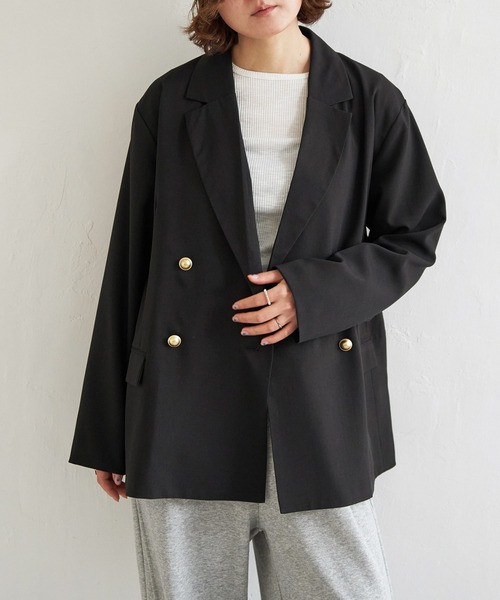 notch.（ノッチ）の「【sweet web掲載】テーラージャケット（テーラードジャケット・レディース・ブラック/アイボリー・M）」の6枚目の写真