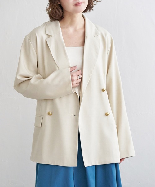 notch.（ノッチ）の「【sweet web掲載】テーラージャケット（テーラードジャケット・レディース・ブラック/アイボリー・M）」の13枚目の写真