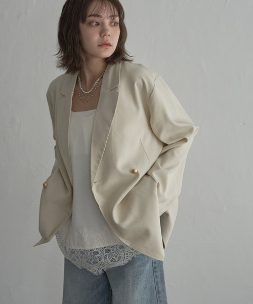 notch.（ノッチ）の「【sweet web掲載】テーラージャケット（テーラードジャケット・レディース・ブラック/アイボリー・M）」の20枚目の写真