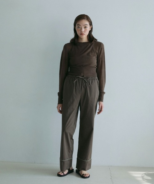 Stripe pajamas pants/ストライプパジャマパンツ セール】Stripe Pajamas Pants（その他パンツ）｜anuke