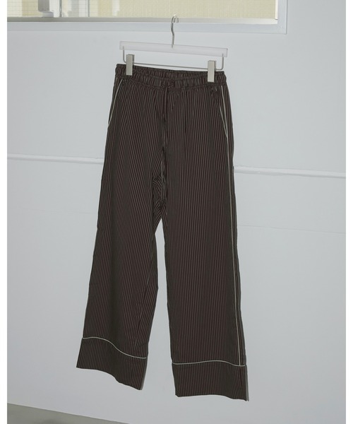 anuke（アンヌーク）の「Stripe Pajamas Pants（その他パンツ・レディース・ブラック/ブラウン・38inch/36inch）」の19枚目の写真