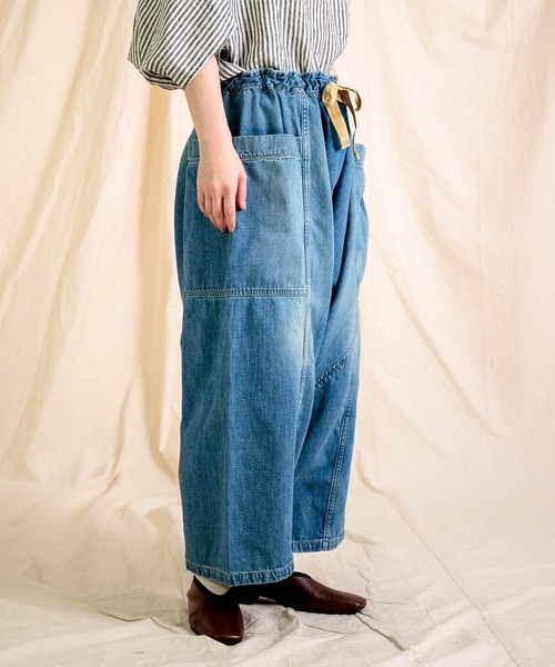 Brocante（ブロカント）の「[Brocante / ブロカント] 10ozデニム ポムパンツ（デニムパンツ・レディース・インディゴブルー・2）」の2枚目の写真