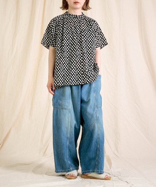 Brocante（ブロカント）の「[Brocante / ブロカント] 10ozデニム ポムパンツ（デニムパンツ・レディース・インディゴブルー・2）」の5枚目の写真