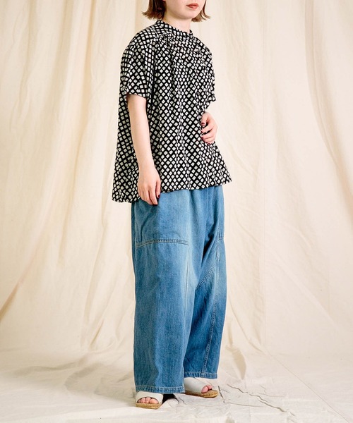 Brocante（ブロカント）の「[Brocante / ブロカント] 10ozデニム ポムパンツ（デニムパンツ・レディース・インディゴブルー・2）」の6枚目の写真