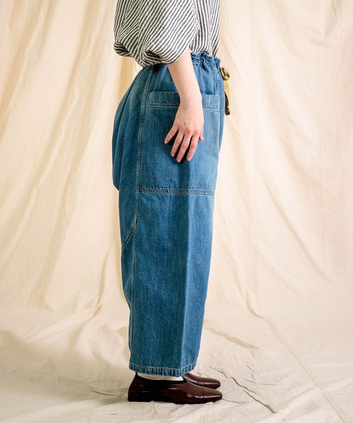 Brocante（ブロカント）の「[Brocante / ブロカント] 10ozデニム ポムパンツ（デニムパンツ・レディース・インディゴブルー・2）」の8枚目の写真