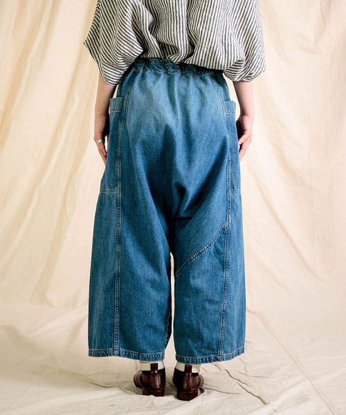 Brocante（ブロカント）の「[Brocante / ブロカント] 10ozデニム ポムパンツ（デニムパンツ・レディース・インディゴブルー・2）」の9枚目の写真