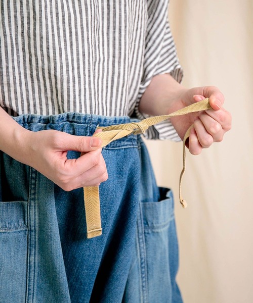 Brocante（ブロカント）の「[Brocante / ブロカント] 10ozデニム ポムパンツ（デニムパンツ・レディース・インディゴブルー・2）」の12枚目の写真