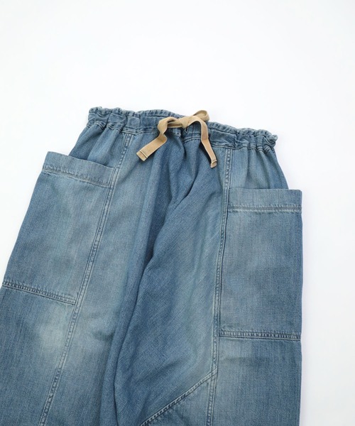 Brocante（ブロカント）の「[Brocante / ブロカント] 10ozデニム ポムパンツ（デニムパンツ・レディース・インディゴブルー・2）」の14枚目の写真