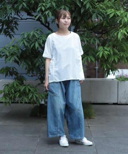 Brocante（ブロカント）の「[Brocante / ブロカント] 10ozデニム ポムパンツ（デニムパンツ・レディース・インディゴブルー・2）」の18枚目の写真