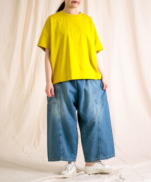 Brocante（ブロカント）の「[Brocante / ブロカント] 10ozデニム ポムパンツ（デニムパンツ・レディース・インディゴブルー・2）」の20枚目の写真
