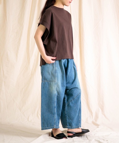 Brocante（ブロカント）の「[Brocante / ブロカント] 10ozデニム ポムパンツ（デニムパンツ・レディース・インディゴブルー・2）」の21枚目の写真
