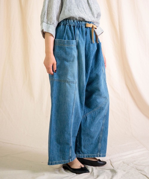 Brocante（ブロカント）の「[Brocante / ブロカント] 10ozデニム ポムパンツ（デニムパンツ・レディース・インディゴブルー・2）」の11枚目の写真
