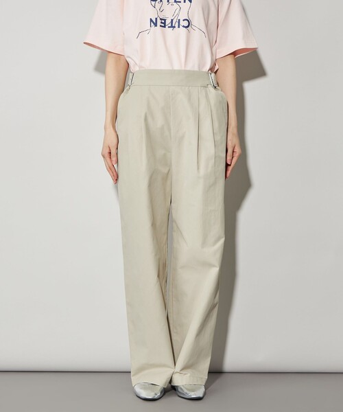 LENO ベージュ グルカパンツ LENO] SIDE BELTED GURKHA TROUSERS MENS リノ グルカトラウザー