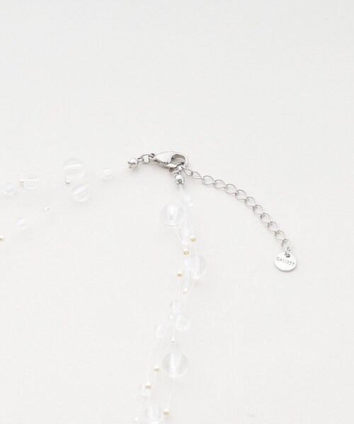 GALLEST(ギャレスト)の「クリアビーズネックレス(ネックレス・レディース・クリア/シルバー・00)」の6枚目の写真