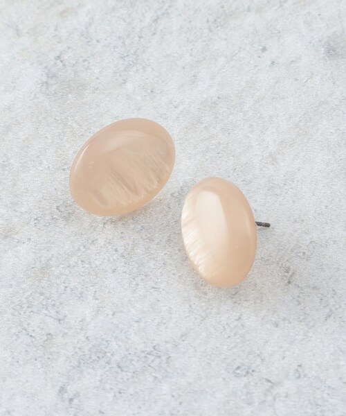 OPAQUE.CLIP（オペークドットクリップ）の「サークルマーブルピアス（ピアス（両耳用）・レディース・グレー/アイボリー/ベージュ・00）」の3枚目の写真