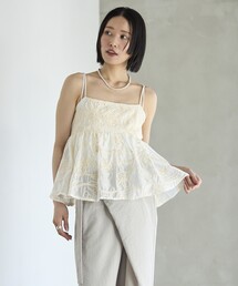 チュール」に該当するトップス（ホワイト/白色系・フリル