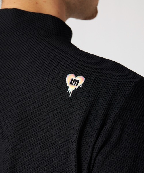 Loudmouth（ラウドマウス）の「LOUDMOUTH/ラウドマウス ゴルフウェア ブランド ロゴ 刺繍 切替 メッシュトリコット ハーフジップ ハイネック モックネック 長袖シャツ UV（シャツ/ブラウス・メンズ・ライトイエロー/ホワイト/ブラック・M/LL/L）」の11枚目の写真