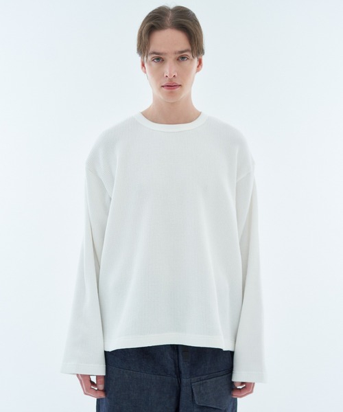 ESTNATION(エストネーション)の「ESTNATION / ワッフルプルオーバー(Tシャツ/カットソー・メンズ・ブラック/ホワイト・MEDIUM/LARGE/X-LARGE)」の2枚目の写真