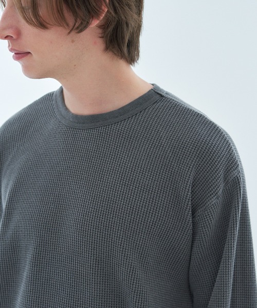 ESTNATION(エストネーション)の「ESTNATION / ワッフルプルオーバー(Tシャツ/カットソー・メンズ・ブラック/ホワイト・MEDIUM/LARGE/X-LARGE)」の4枚目の写真