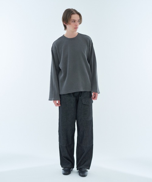 ESTNATION(エストネーション)の「ESTNATION / ワッフルプルオーバー(Tシャツ/カットソー・メンズ・ブラック/ホワイト・MEDIUM/LARGE/X-LARGE)」の5枚目の写真