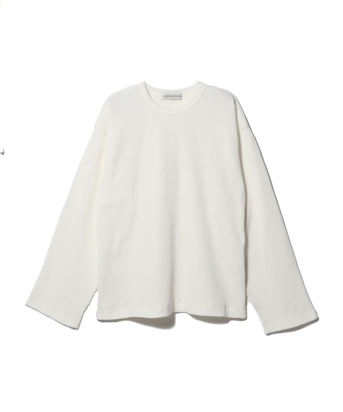 ESTNATION(エストネーション)の「ESTNATION / ワッフルプルオーバー(Tシャツ/カットソー・メンズ・ブラック/ホワイト・MEDIUM/LARGE/X-LARGE)」の13枚目の写真