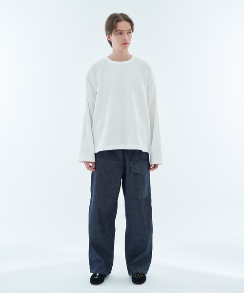 ESTNATION(エストネーション)の「ESTNATION / ワッフルプルオーバー(Tシャツ/カットソー・メンズ・ブラック/ホワイト・MEDIUM/LARGE/X-LARGE)」の14枚目の写真