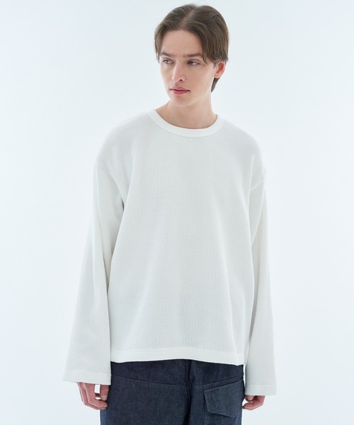 ESTNATION(エストネーション)の「ESTNATION / ワッフルプルオーバー(Tシャツ/カットソー・メンズ・ブラック/ホワイト・MEDIUM/LARGE/X-LARGE)」の15枚目の写真