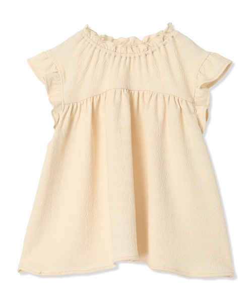 Piet（ピエット）の「カットシャーリング フリル セットアップ（セットアップ・キッズ・オフホワイト/オレンジ・100/110/120/130）」の17枚目の写真