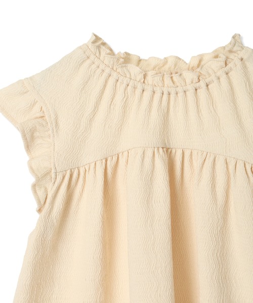 Piet（ピエット）の「カットシャーリング フリル セットアップ（セットアップ・キッズ・オフホワイト/オレンジ・100/110/120/130）」の21枚目の写真