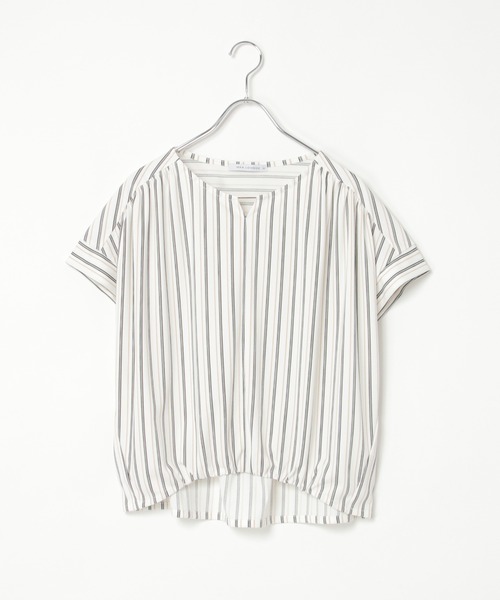 ikka（イッカ）の「【接触冷感／セットアップ対応】GOKU楽冷感さらっとプルオーバー（Tシャツ/カットソー・レディース・オフホワイト/ブラック/ネイビー/ベージュ・M/L/S）」の5枚目の写真