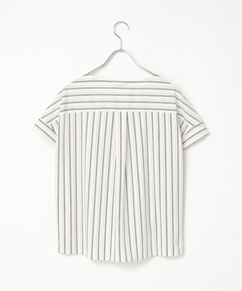 ikka（イッカ）の「【接触冷感／セットアップ対応】GOKU楽冷感さらっとプルオーバー（Tシャツ/カットソー・レディース・オフホワイト/ブラック/ネイビー/ベージュ・M/L/S）」の6枚目の写真