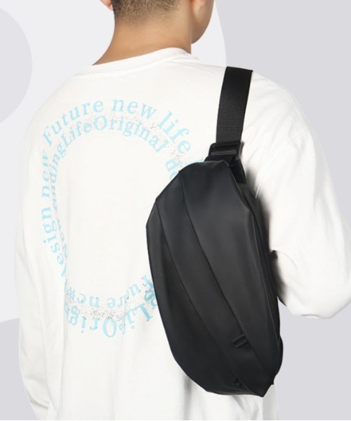 L LABEL（エルラベル）の「撥水加工ショルダーボディバッグ（ショルダーバッグ・メンズ・ネイビー/ブラック・FREE）」の6枚目の写真