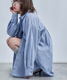 Fashion Letter | オーバーサイズ ストライプシャツ(シャツ/ブラウス)