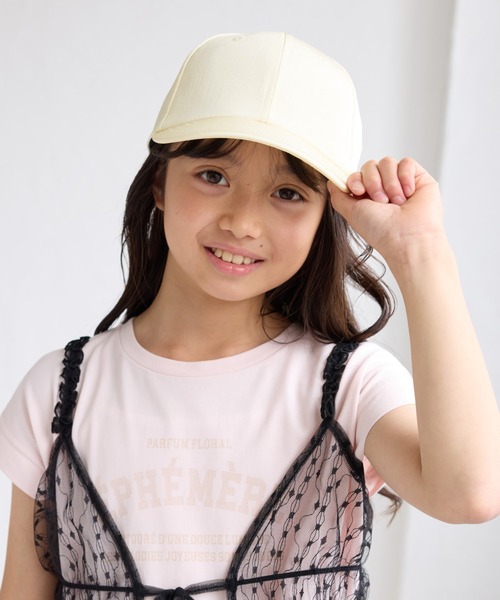 ROPE' PICNIC（ロペピクニック）の「【KIDS/キッズ】シャイニーバックリボンキャップ/リンクコーデ（キャップ・キッズ・クリーム/ブルー系その他4/ブラック・FREE）」の6枚目の写真