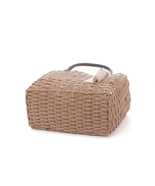 studio CLIP（スタディオクリップ）の「パーチャスバッグ M（かごバッグ・レディース・ブラック/グリーン・FREE）」の7枚目の写真