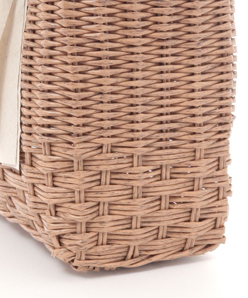 studio CLIP（スタディオクリップ）の「パーチャスバッグ M（かごバッグ・レディース・ブラック/グリーン・FREE）」の10枚目の写真