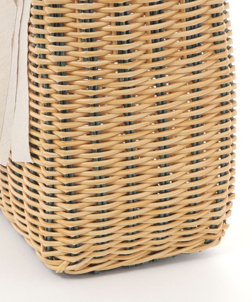 studio CLIP（スタディオクリップ）の「パーチャスバッグ M（かごバッグ・レディース・ブラック/グリーン・FREE）」の13枚目の写真