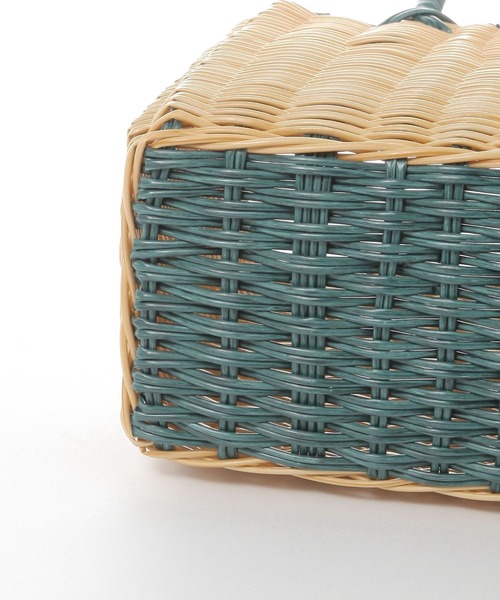 studio CLIP（スタディオクリップ）の「パーチャスバッグ M（かごバッグ・レディース・ブラック/グリーン・FREE）」の15枚目の写真