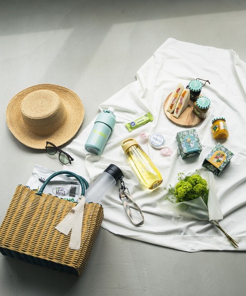 studio CLIP（スタディオクリップ）の「パーチャスバッグ M（かごバッグ・レディース・ブラック/グリーン・FREE）」の17枚目の写真