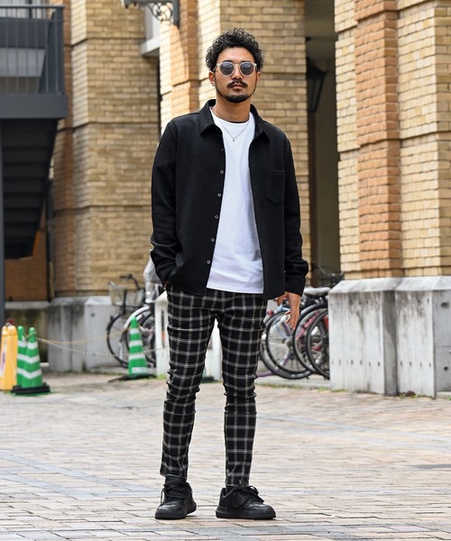 adamsJUGGLER（アダムスジャグラー）の「RTEG/G.J.Tロングシャツ（シャツ/ブラウス・メンズ・ブラック/ホワイト・L/M/XL/S）」の22枚目の写真