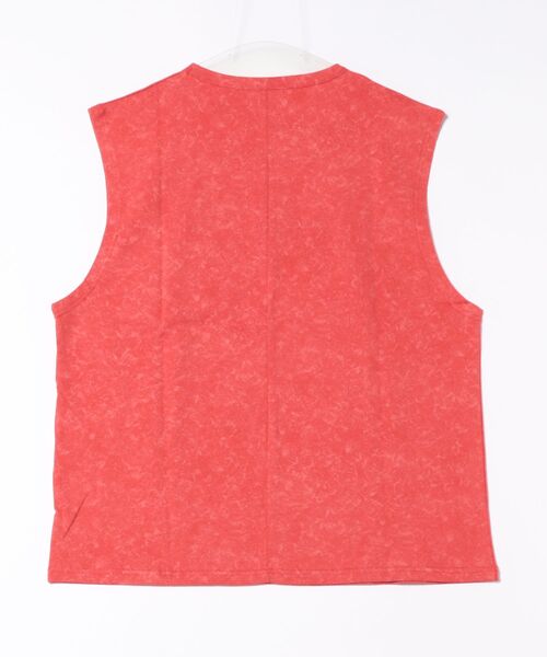 Revo.（レボ）の「【Revo.】10/-天竺 ムラ染めプリント/ノースリーブTシャツ/メンズ（Tシャツ/カットソー・メンズ・レッド/カーキ/ブラック・M/L）」の4枚目の写真