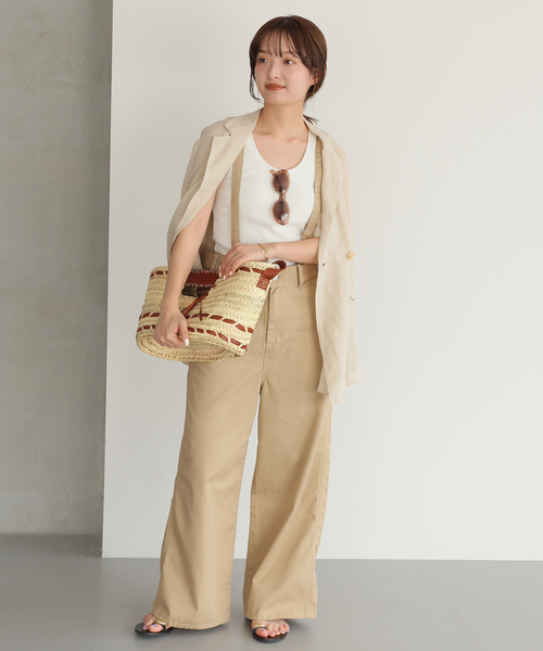 セール】KECH LeS ESSENTIELS SLOBE別注 RAFFIA TASSEL BAG KBG