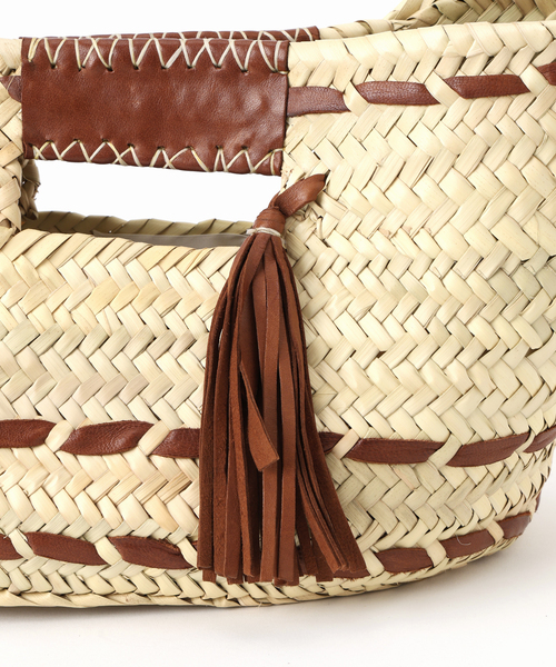セール】KECH LeS ESSENTIELS SLOBE別注 RAFFIA TASSEL BAG KBG