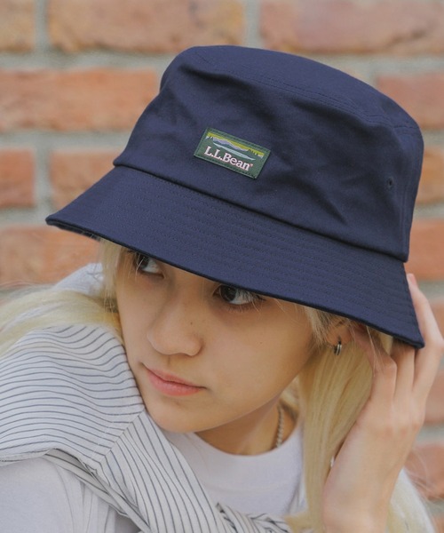 L.L.Bean(エルエルビーン)の「L.L.Bean/エル・エル・ビーン LB KTD TWILL DB BUCKET バケットハット(ハット・メンズ・オリーブ/ネイビー/ブラック/ベージュ・FREE)」の4枚目の写真